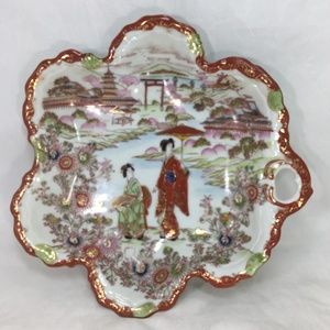 Scalloped Bowl Soko Fine China Vintage Handpainted